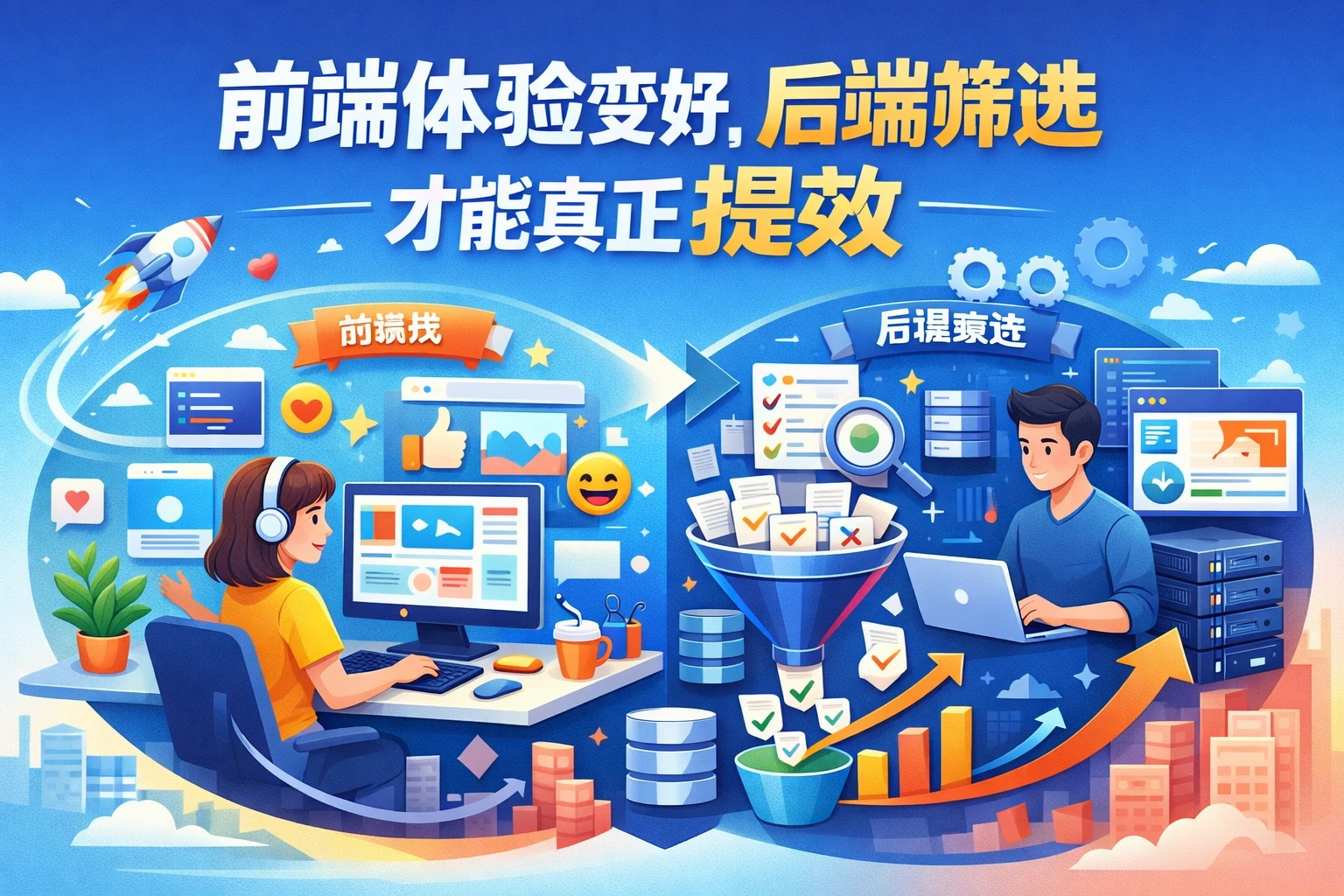 前端体验变好，后端筛选才能真正提效