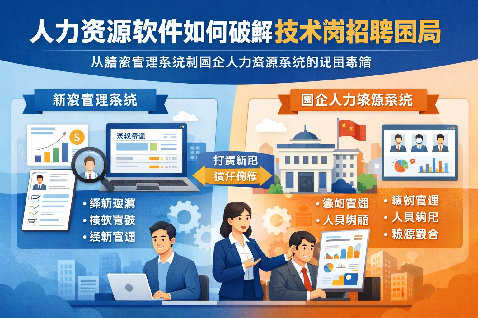 人力资源软件如何破解技术岗招聘困局：从薪资管理系统到国企人力资源系统的配置思路