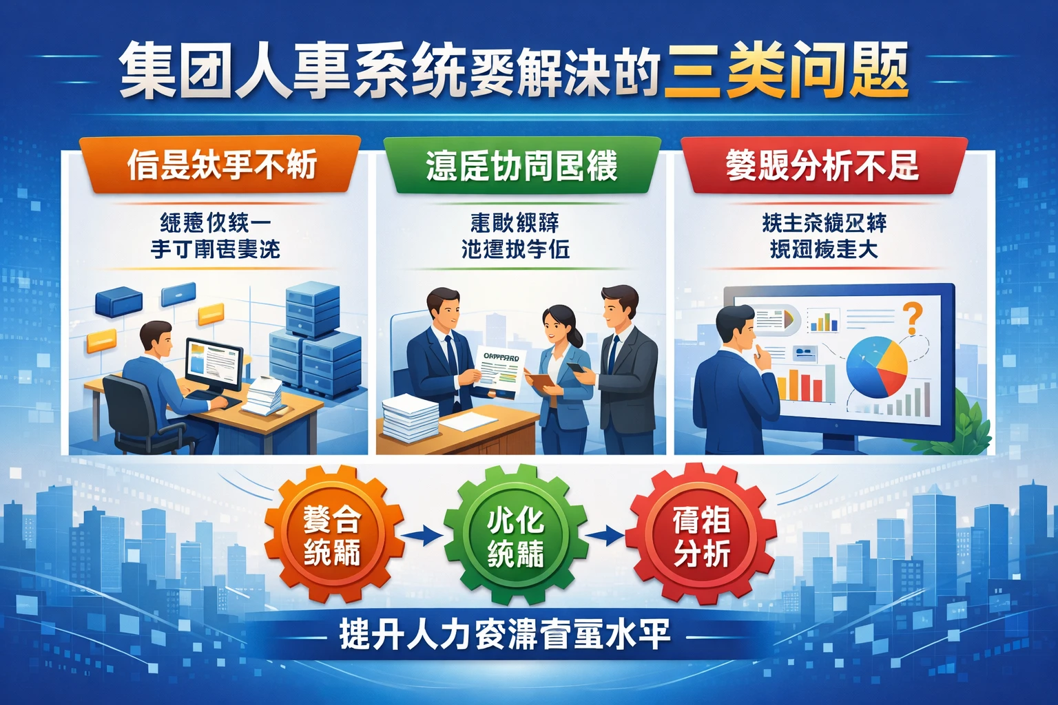 集团人事系统要解决的三类问题