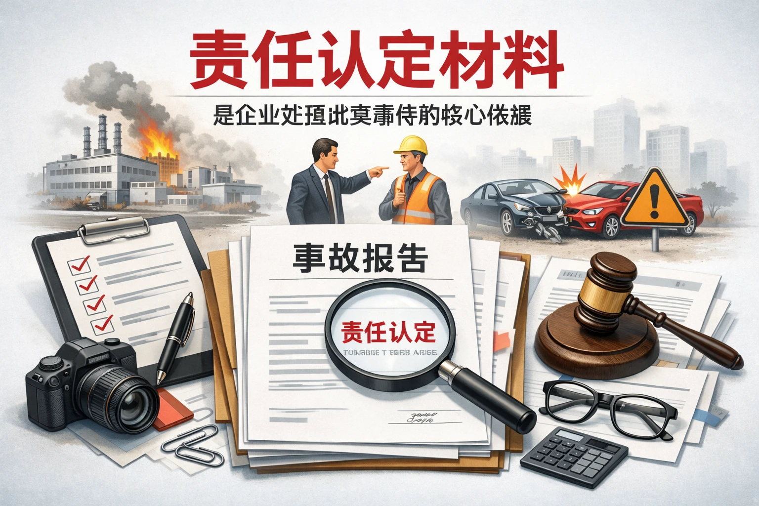 责任认定材料,是企业处理此类事件的核心依据