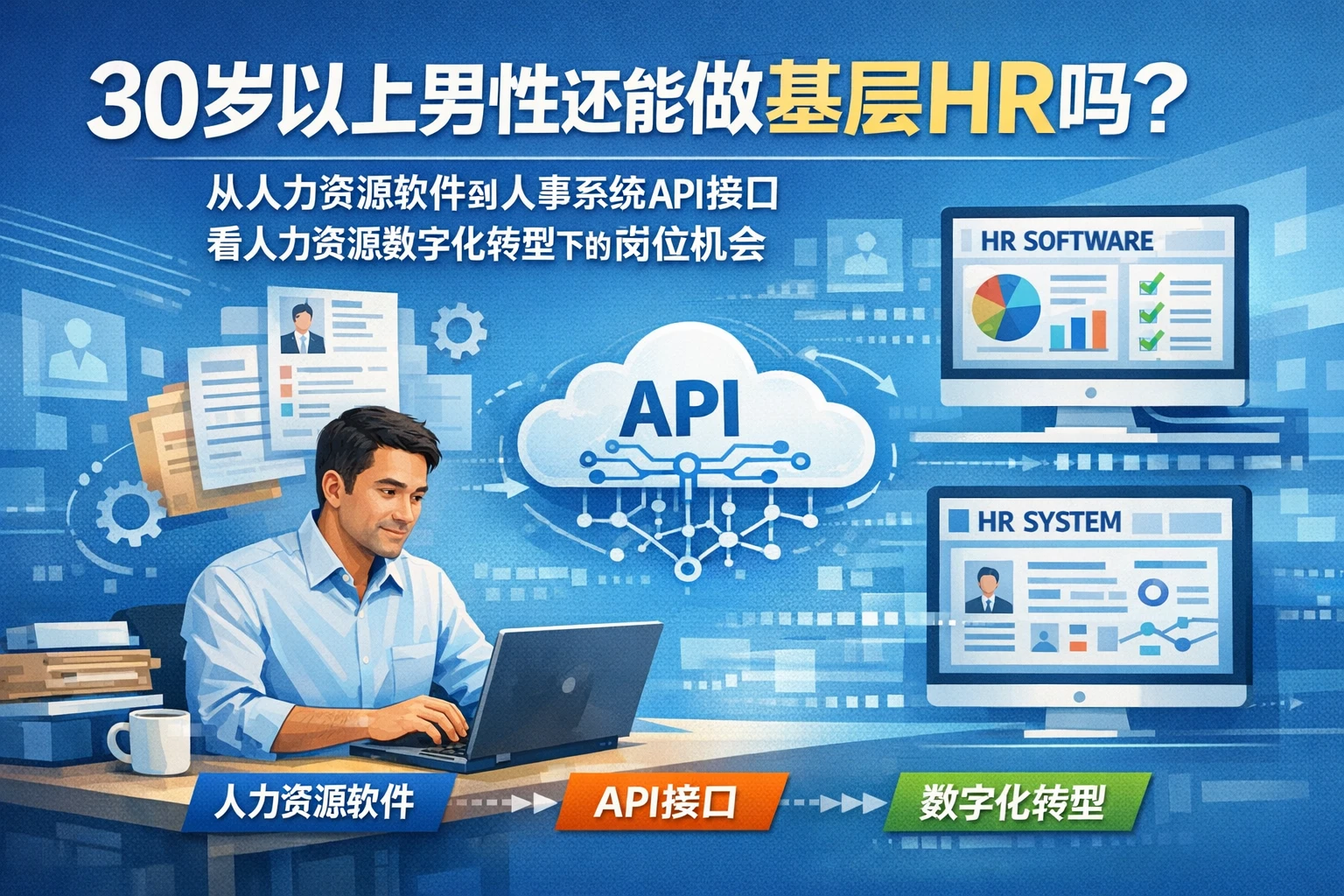 30岁以上男性还能做基层HR吗？从人力资源软件到人事系统API接口，看人力资源数字化转型下的岗位机会