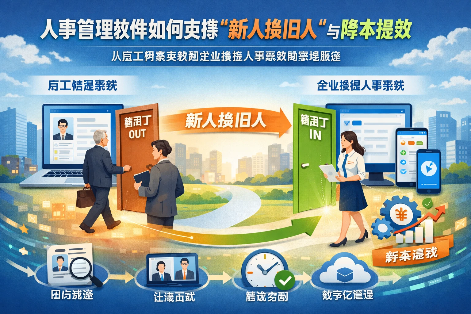 人事管理软件如何支撑“新人换旧人”与降本提效：从员工档案系统到企业微信人事系统的落地路径