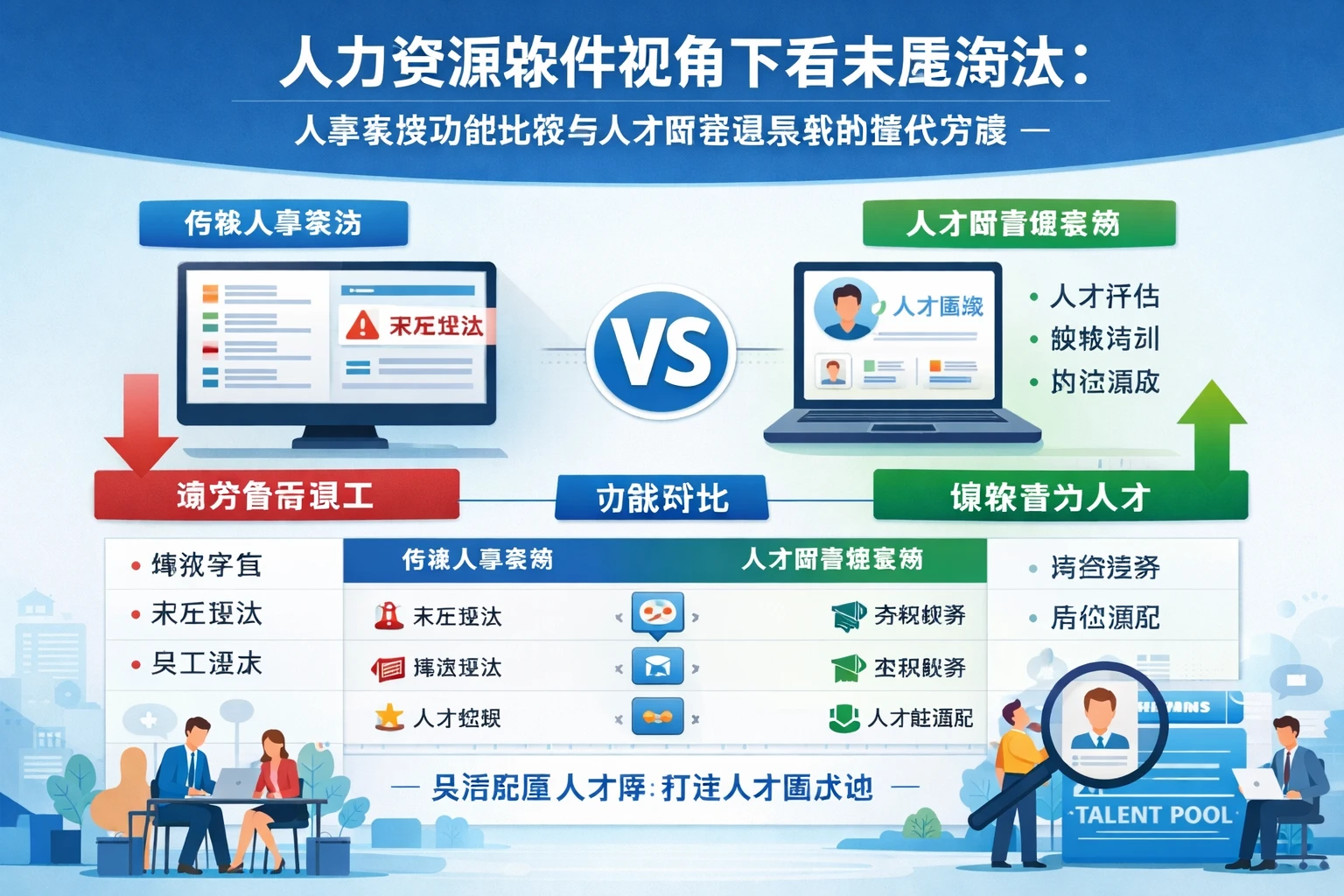 人力资源软件视角下看末尾淘汰：人事系统功能比较与人才库管理系统的替代方案