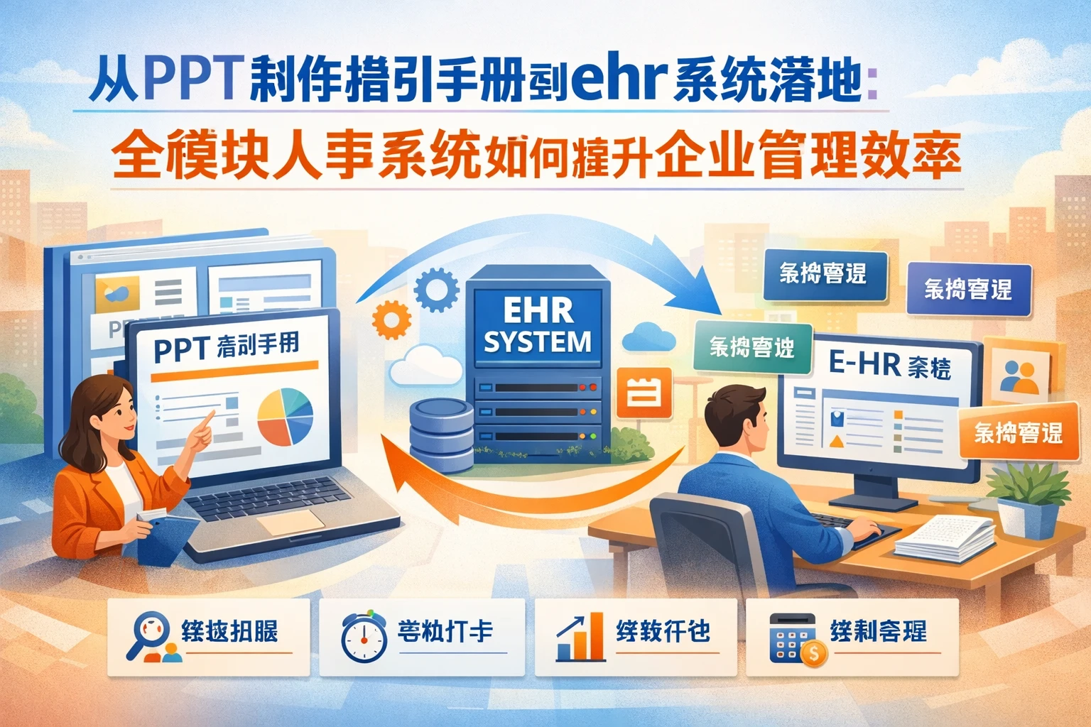 从PPT制作指引手册到ehr系统落地:全模块人事系统如何提升企业管理效率