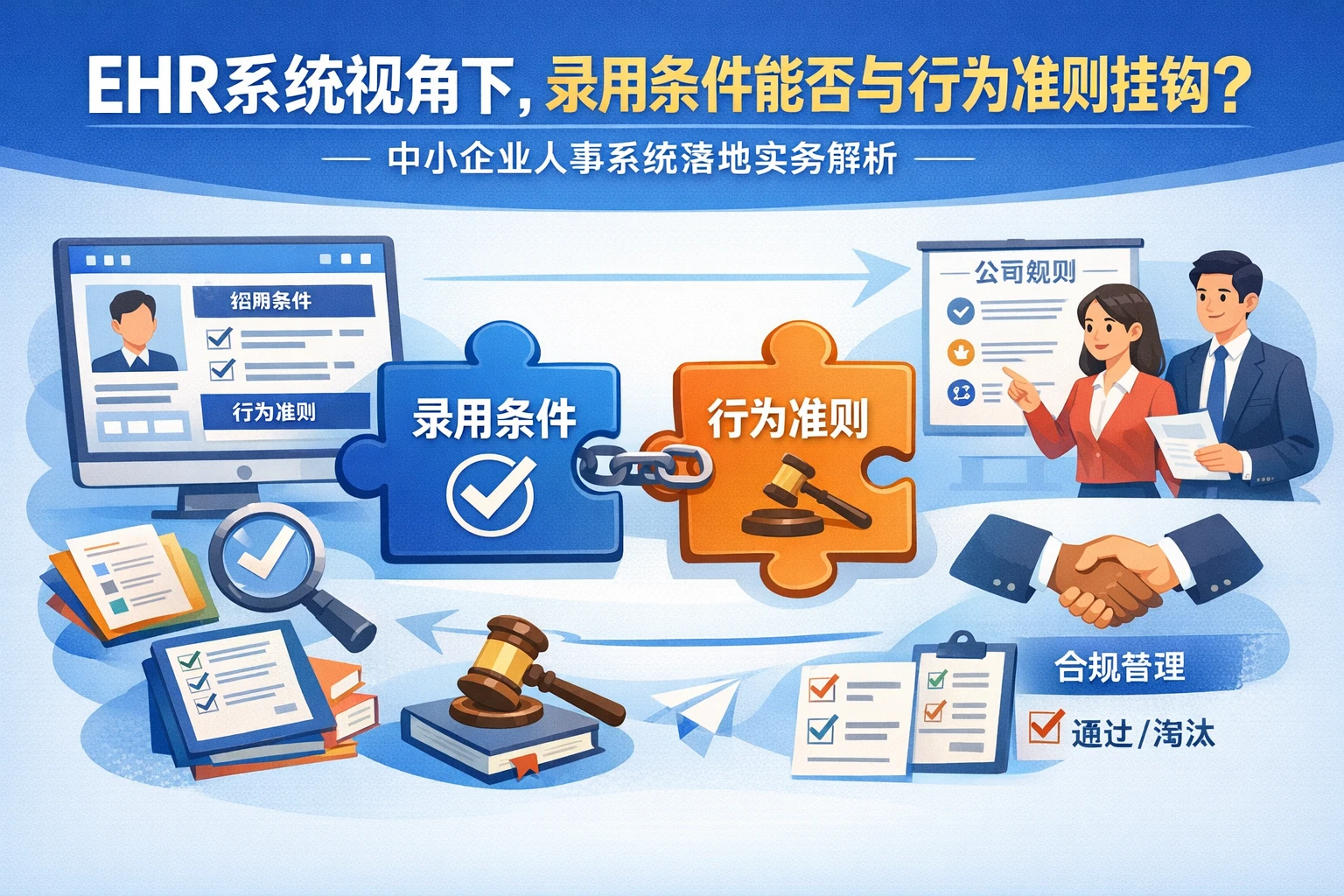 ehr系统视角下,录用条件能否与行为准则挂钩?中小企业人事系统落地实务解析