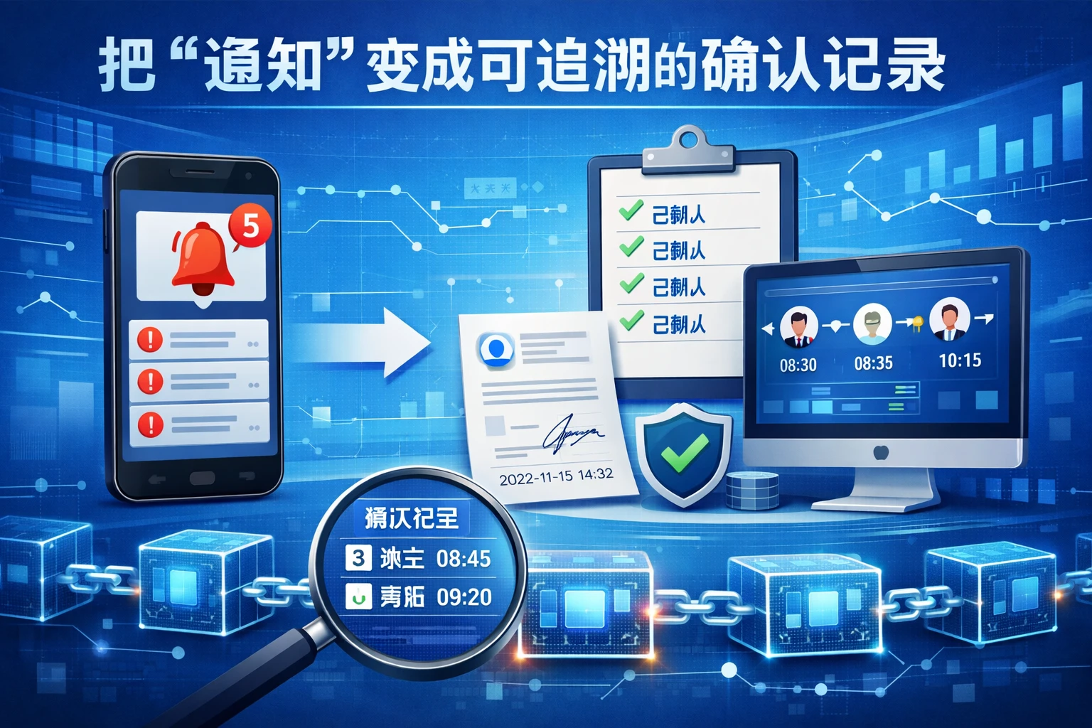 把“通知”变成可追溯的确认记录