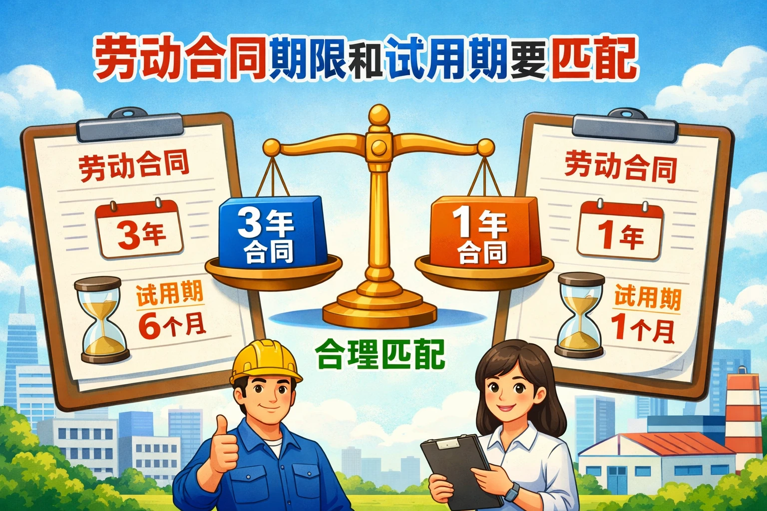 劳动合同期限和试用期要匹配