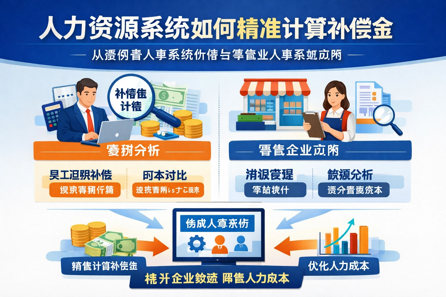 人力资源系统如何精准计算补偿金：从案例看人事系统价格与零售业人事系统应用