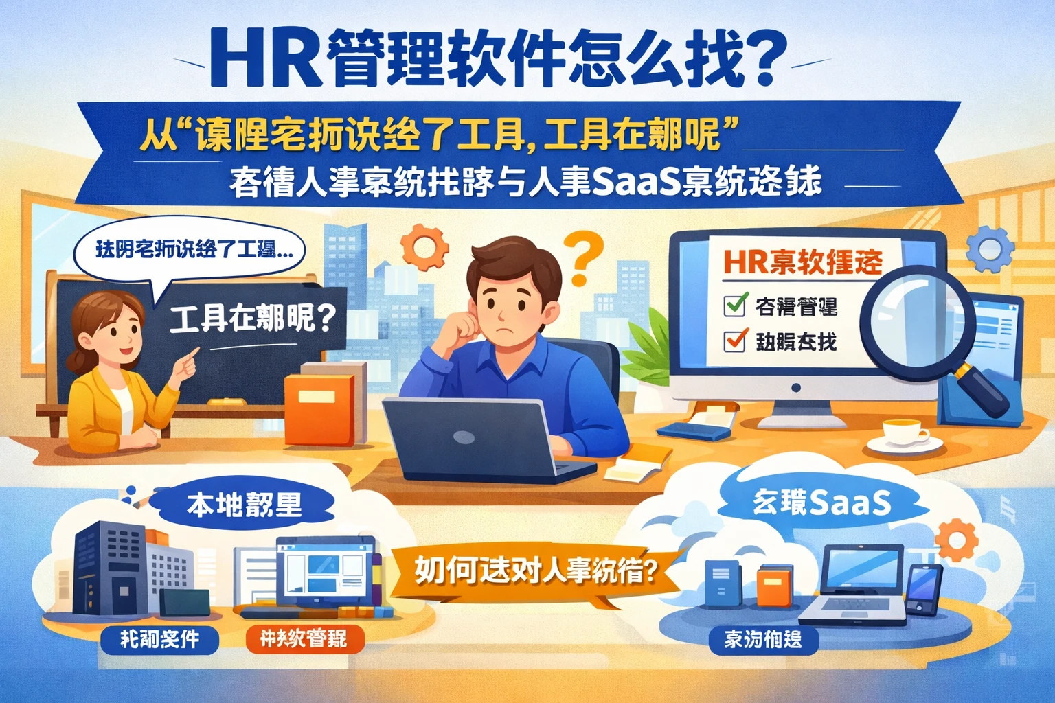 HR管理软件怎么找？从“课程老师说给了工具，工具在哪呢”看懂人事系统推荐与人事SaaS系统选择
