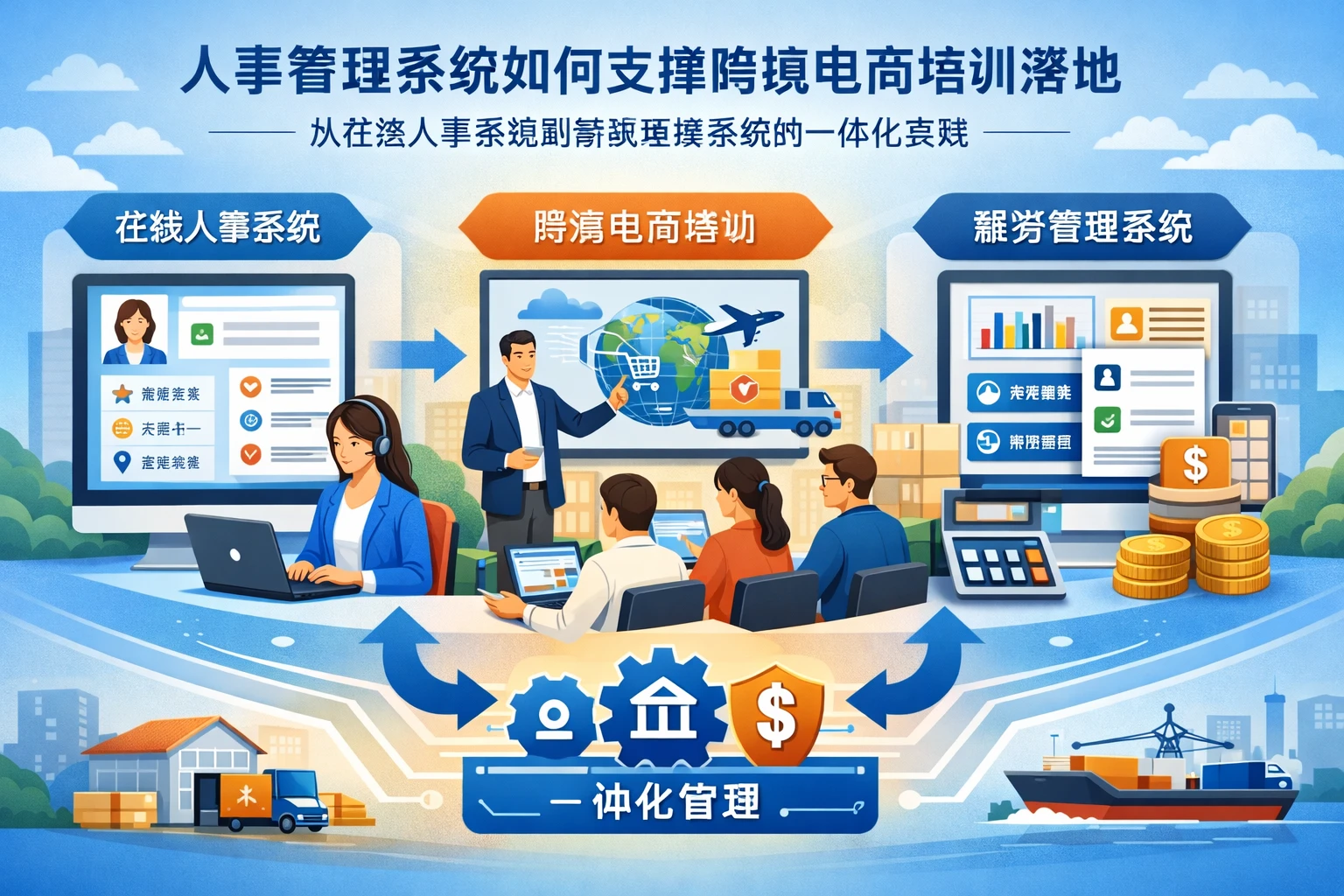 人事管理系统如何支撑跨境电商培训落地：从在线人事系统到薪资管理系统的一体化实践