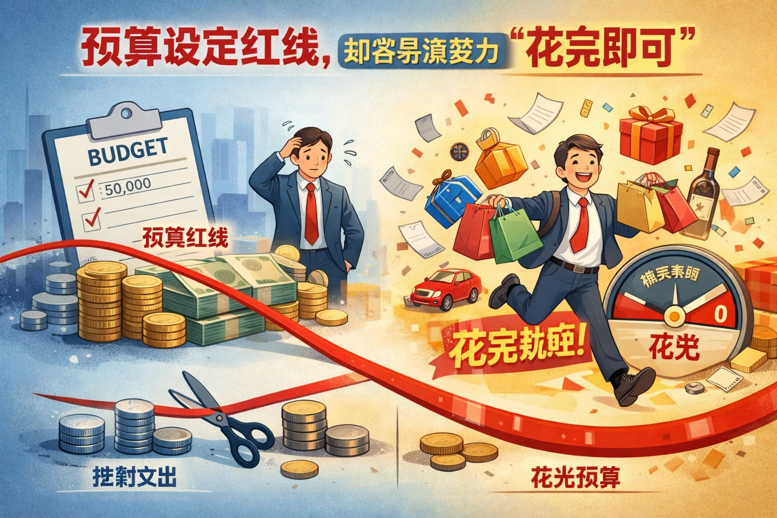 预算能够设定红线，却容易演变为“花完即可”