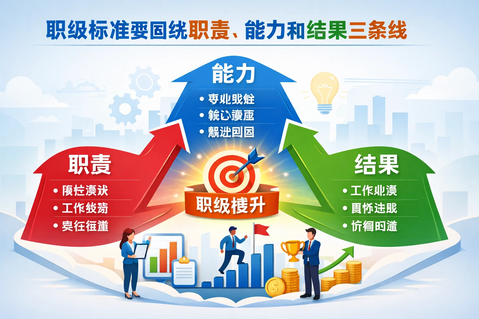 职级标准要围绕职责、能力和结果三条线
