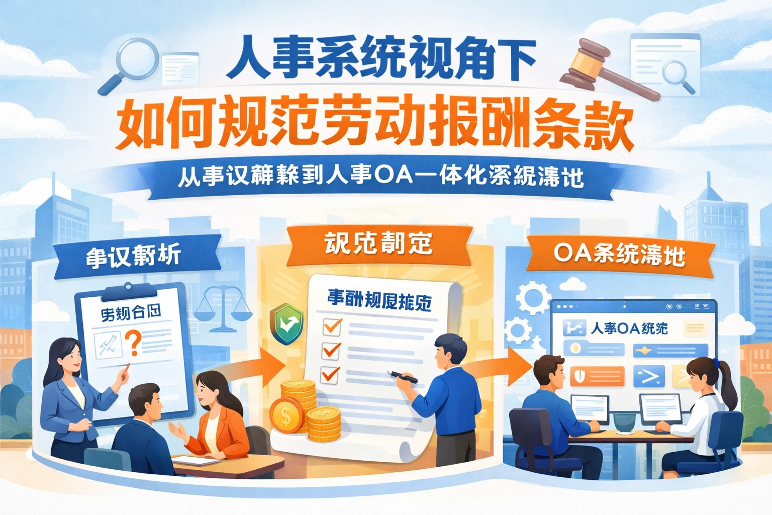 人事系统视角下如何规范劳动报酬条款：从争议解释到人事OA一体化系统落地