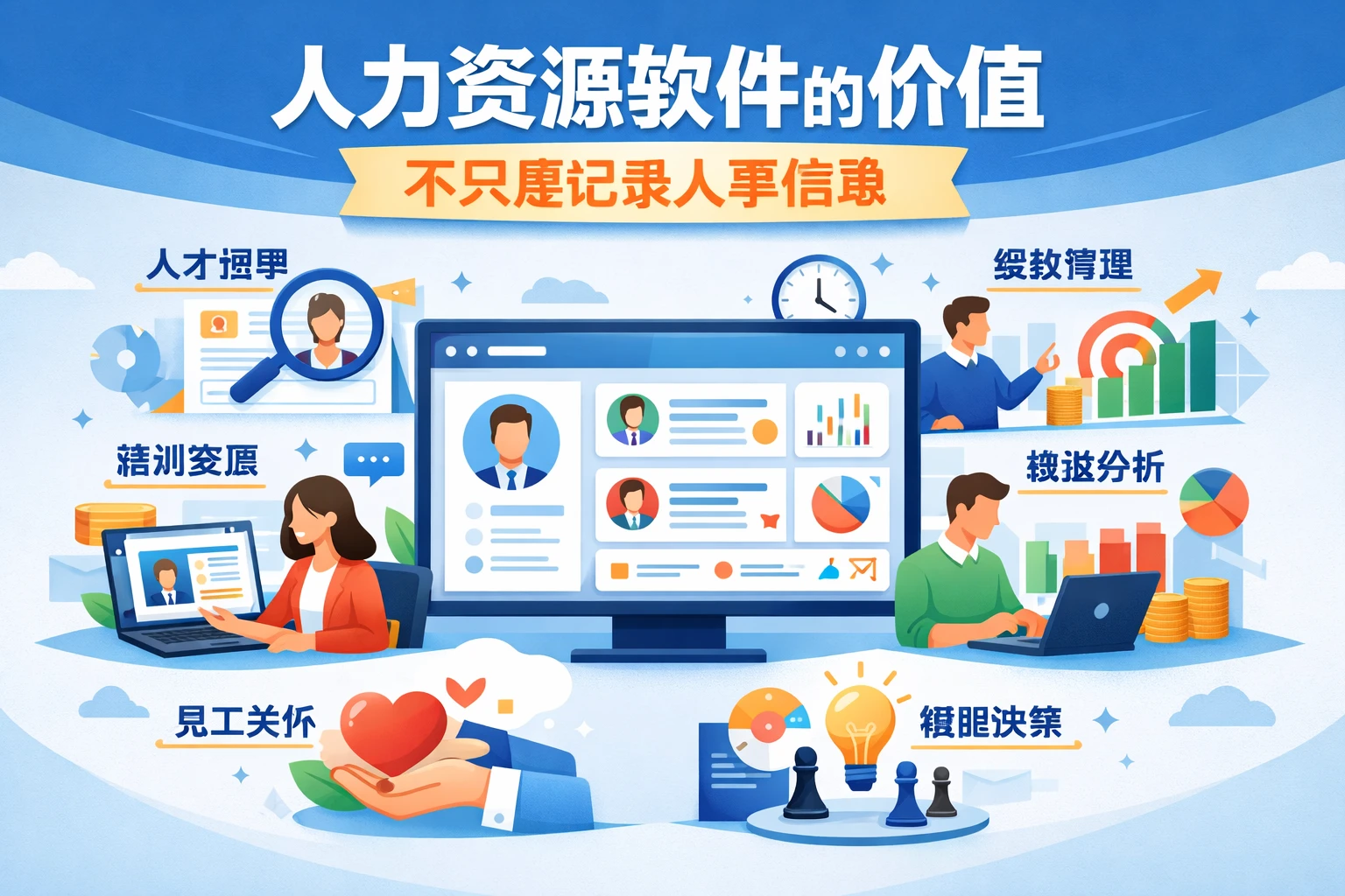 人力资源软件的价值，不只是记录人事信息