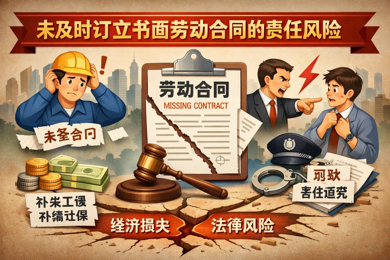 未及时订立书面劳动合同的责任风险