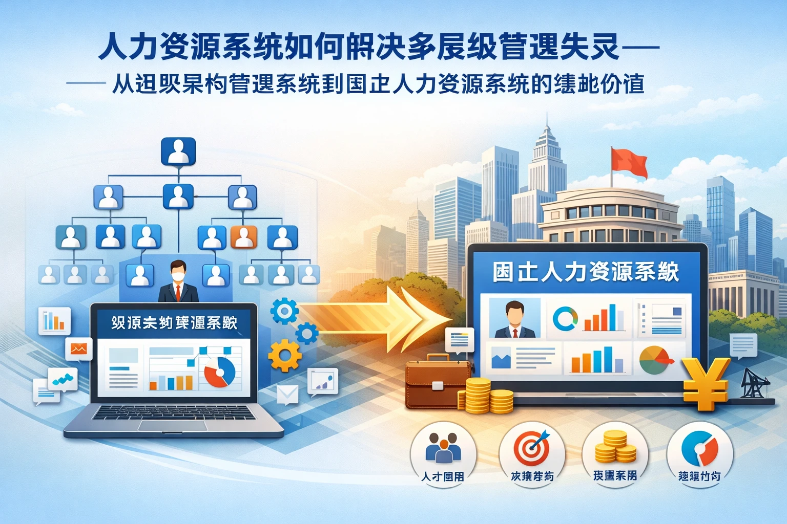 人力资源系统如何解决多层级管理失灵:从组织架构管理系统到国企人力资源系统的落地价值