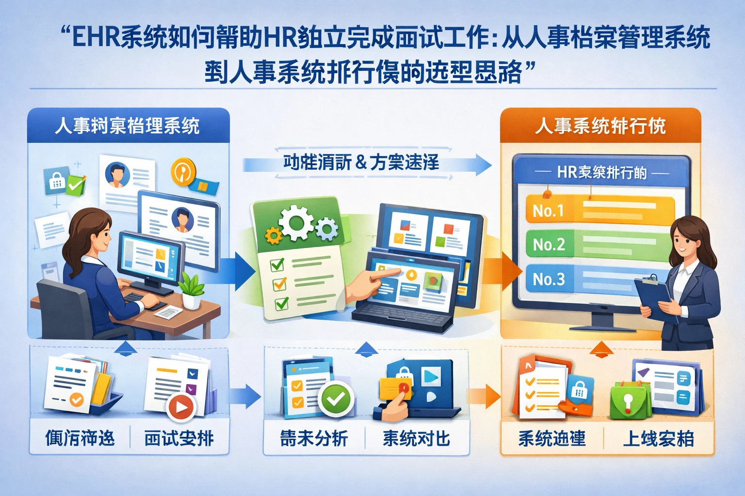 ehr系统如何帮助HR独立完成面试工作:从人事档案管理系统到人事系统排行榜的选型思路