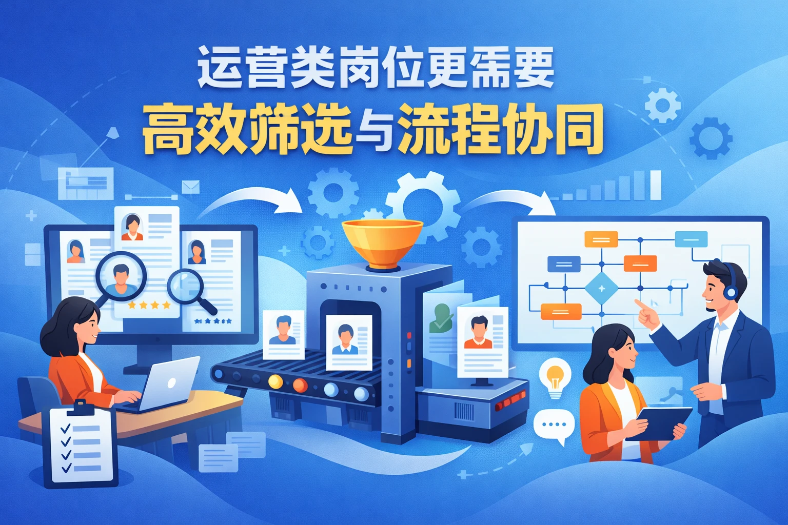 运营类岗位更需要高效筛选与流程协同