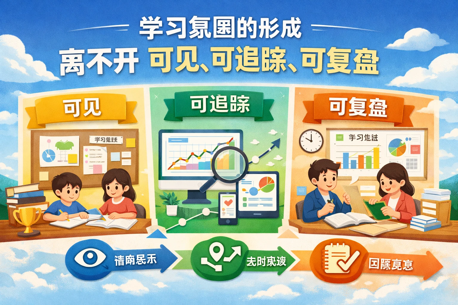 学习氛围的形成，离不开可见、可追踪、可复盘