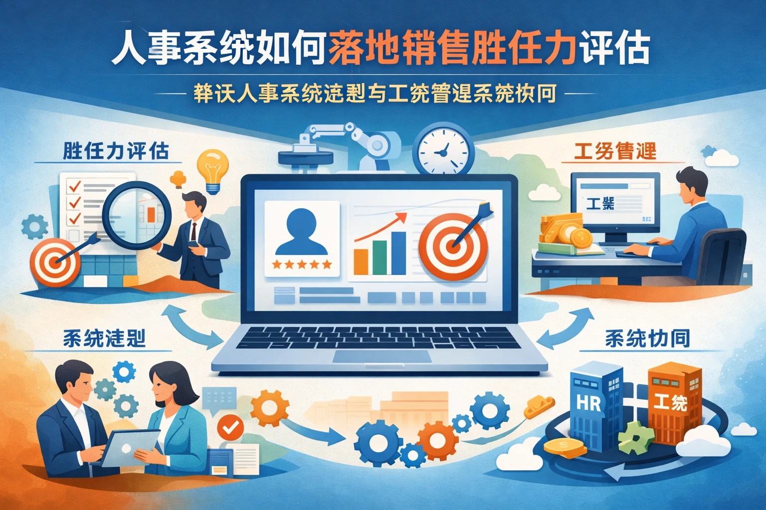 人事系统如何落地销售胜任力评估：兼谈人事系统选型与工资管理系统协同