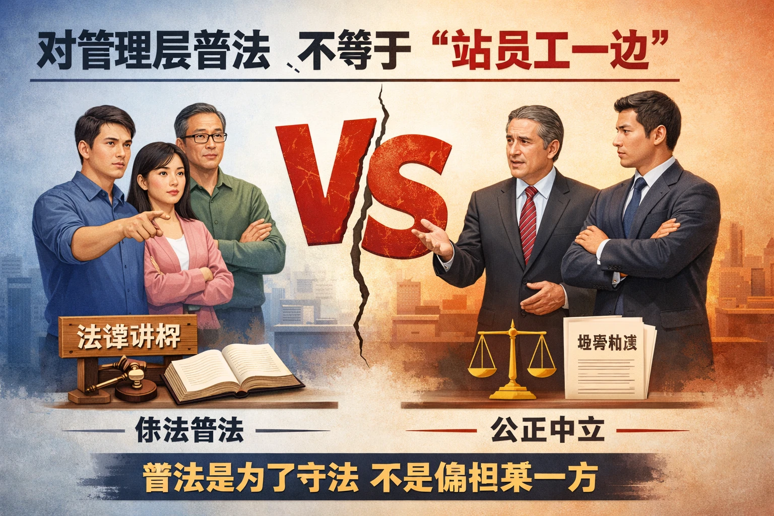 对管理层普法，不等于“站员工一边”
