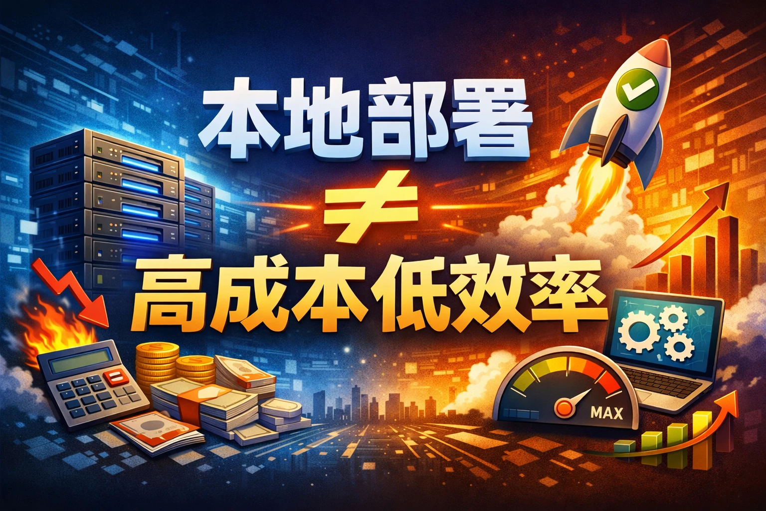 本地部署不等于高成本低效率