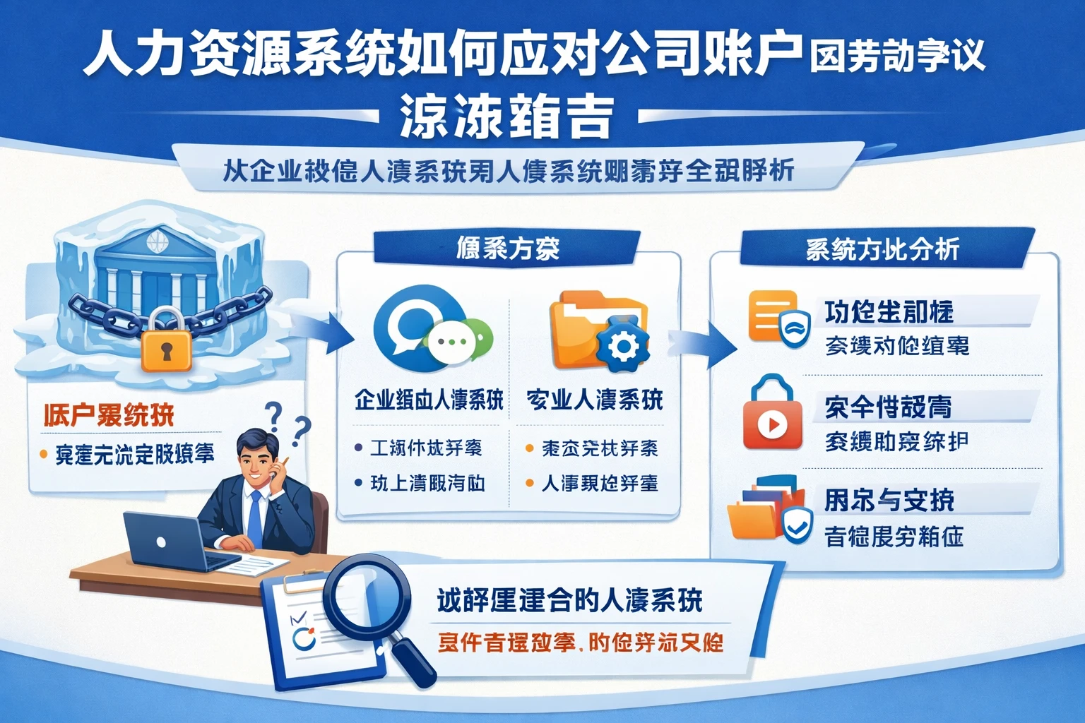 人力资源系统如何应对公司账户因劳动争议被冻结:从企业微信人事系统到人事系统哪家好全面解析