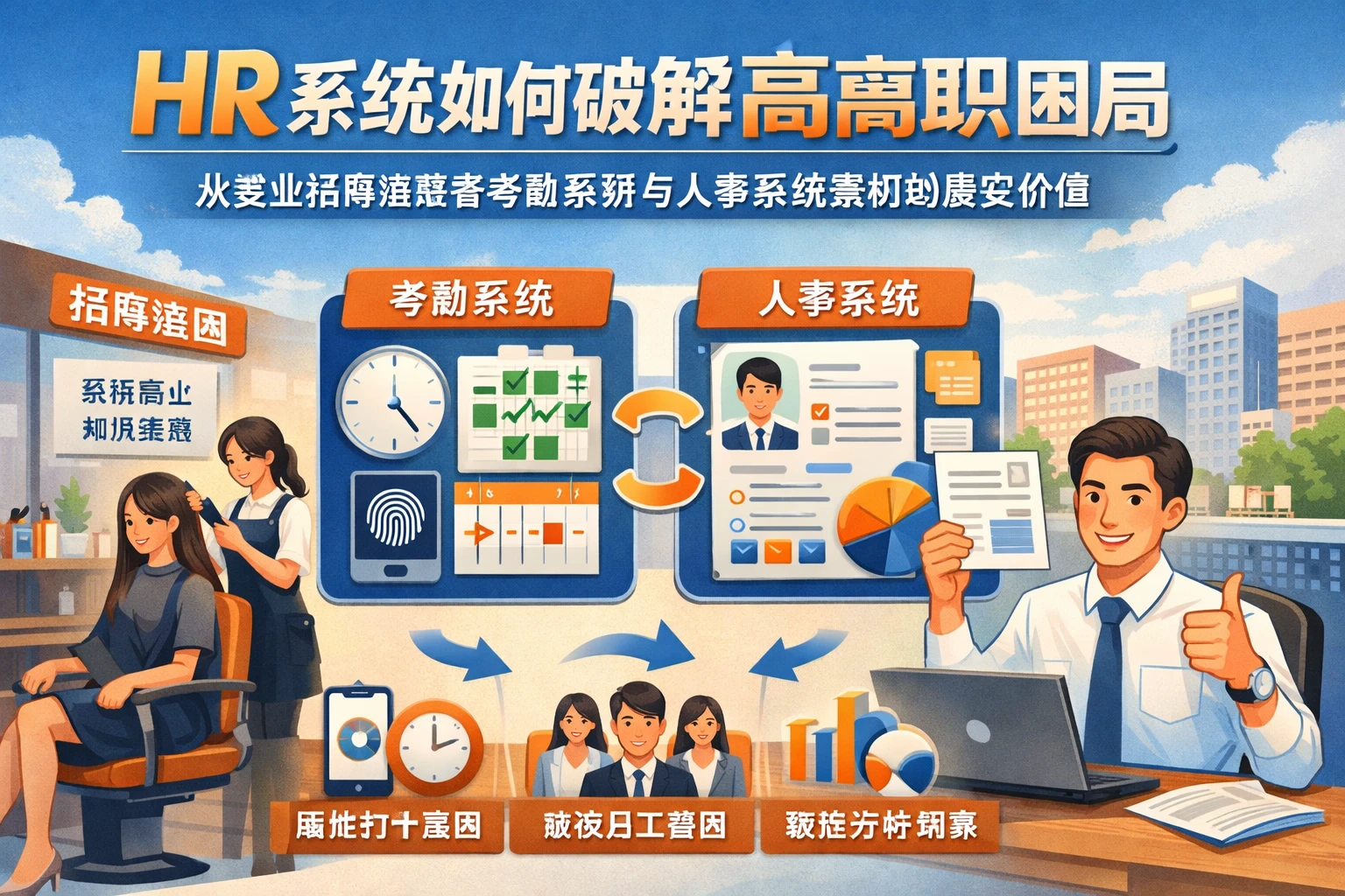 HR系统如何破解高离职困局：从美业招聘难题看考勤系统与人事系统案例的真实价值