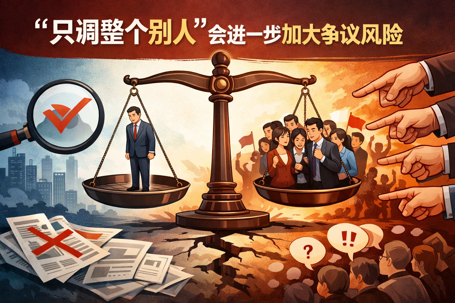 “只调整个别人”会进一步加大争议风险