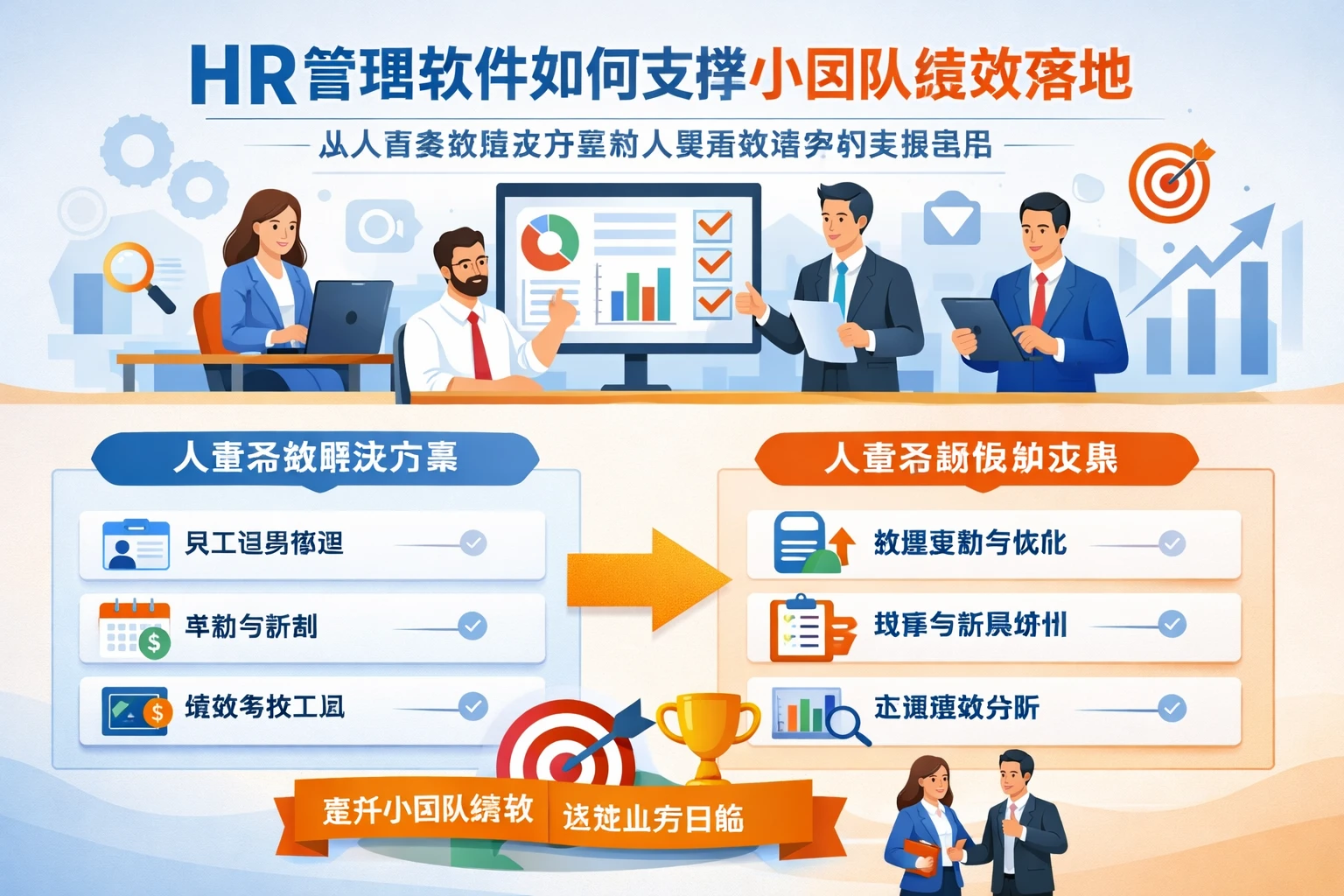 HR管理软件如何支撑小团队绩效落地：从人事系统解决方案到人事系统维护的实操思路
