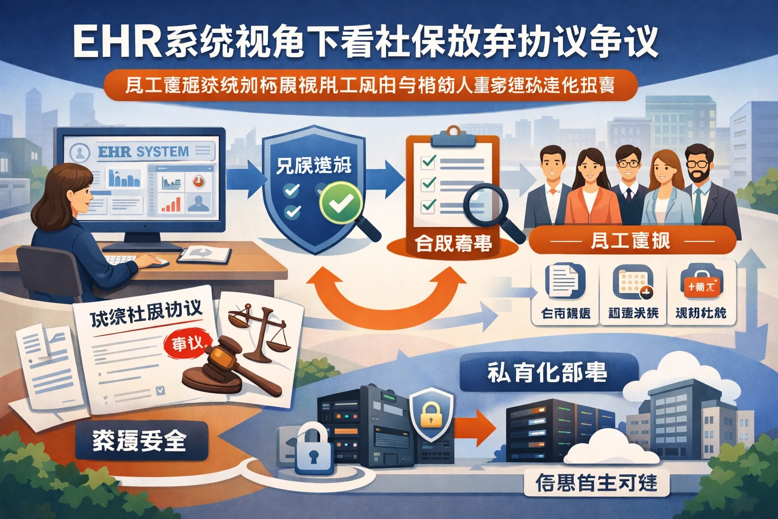 ehr系统视角下看社保放弃协议争议：员工管理系统如何降低用工风险与推动人事系统私有化部署