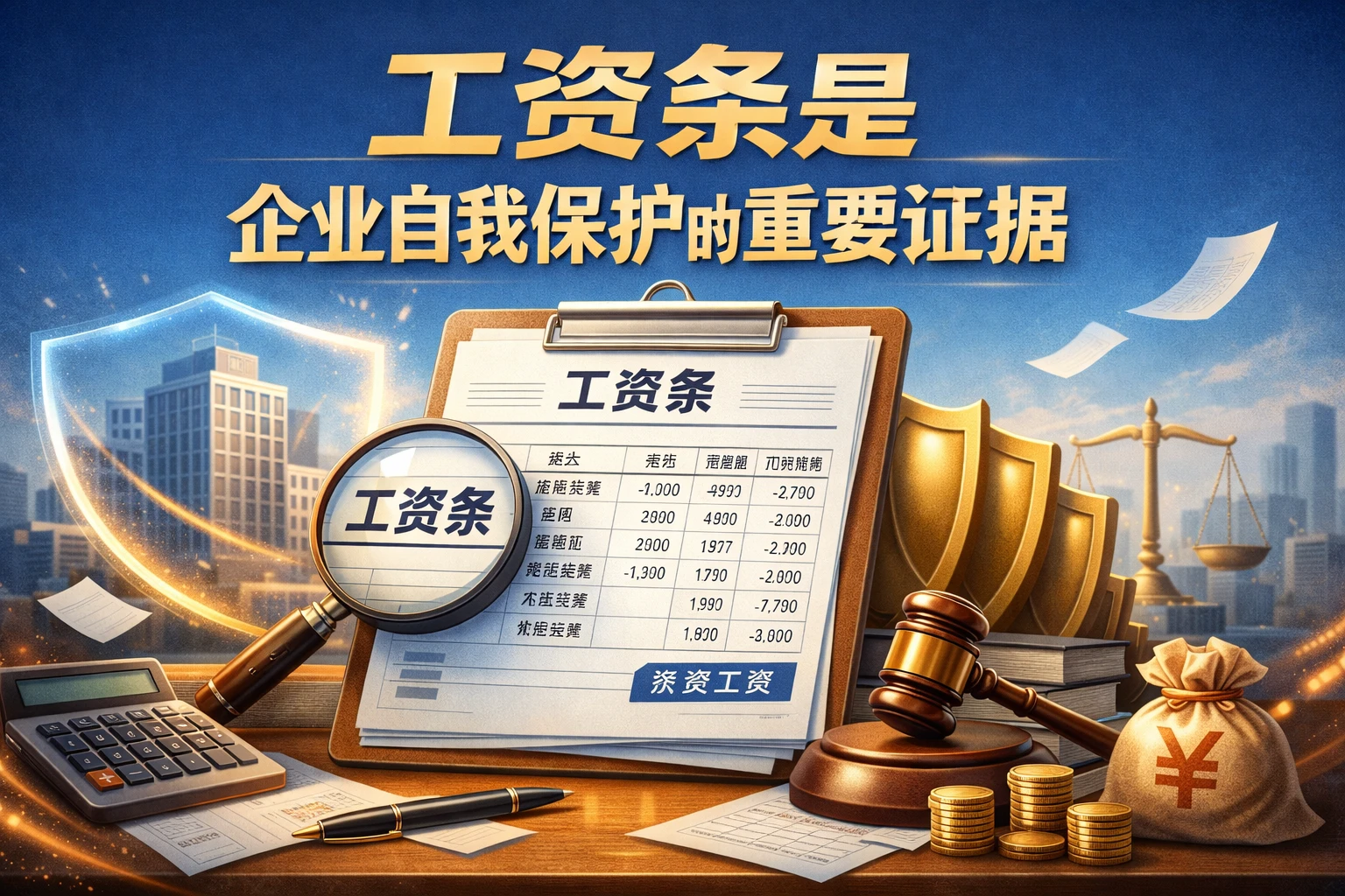 工资条是企业自我保护的重要证据