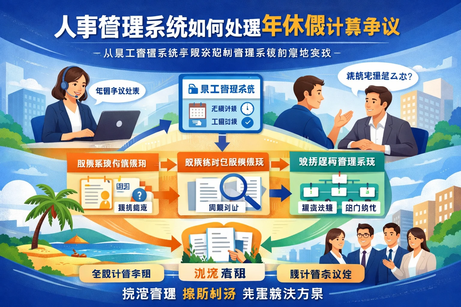 人事管理系统如何处理年休假计算争议：从员工管理系统到组织架构管理系统的落地实践