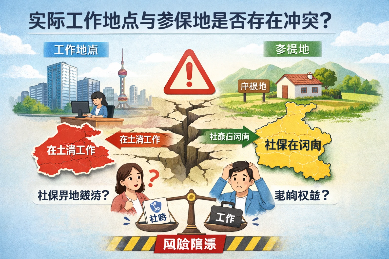 实际工作地点与参保地是否存在冲突