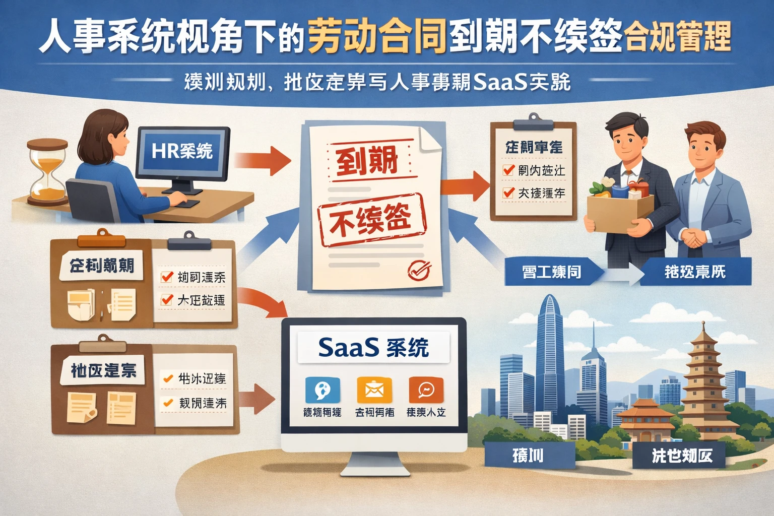 人事系统视角下的劳动合同到期不续签合规管理:深圳规则、地区差异与人事管理SaaS实践