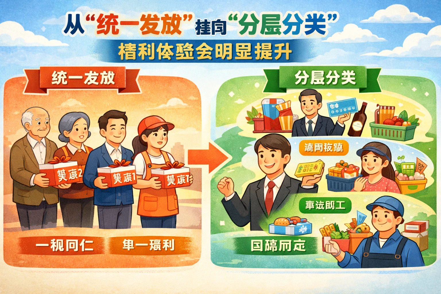从“统一发放”转向“分层分类”，福利体验会明显提升