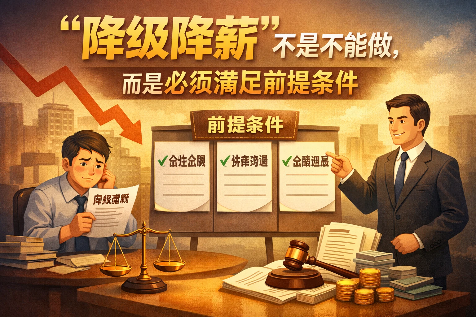 “降级降薪”不是不能做，而是必须满足前提条件