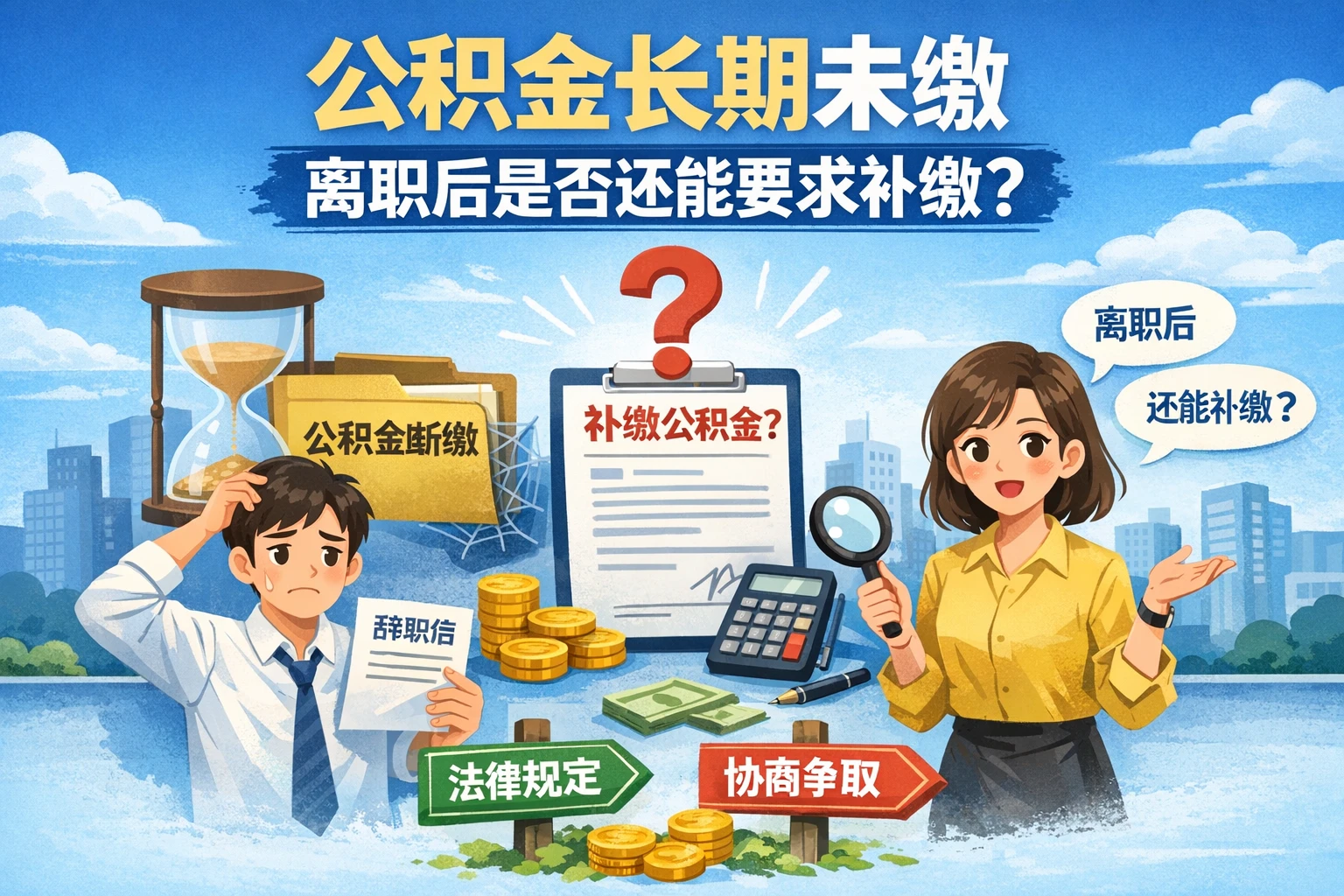 公积金长期未缴，离职后是否还能要求补缴