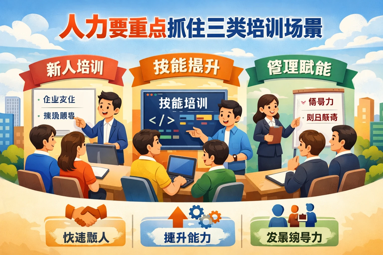 人力要重点抓住三类培训场景