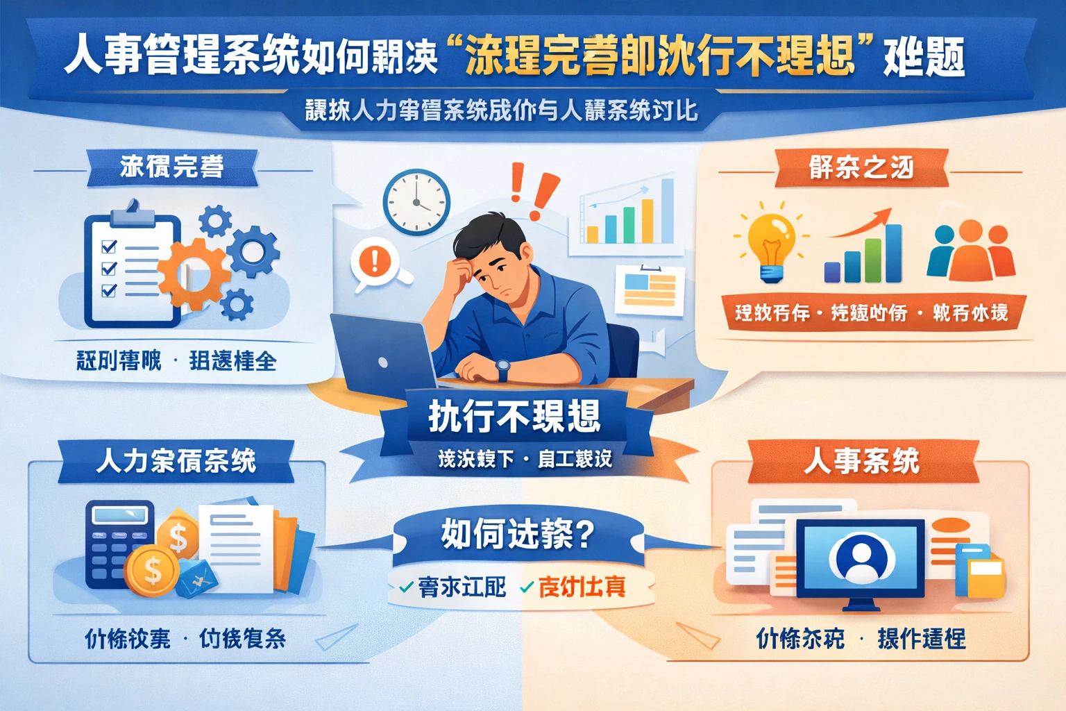 人事管理系统如何解决“流程完善却执行不理想”难题：兼谈人力资源系统报价与人事系统对比