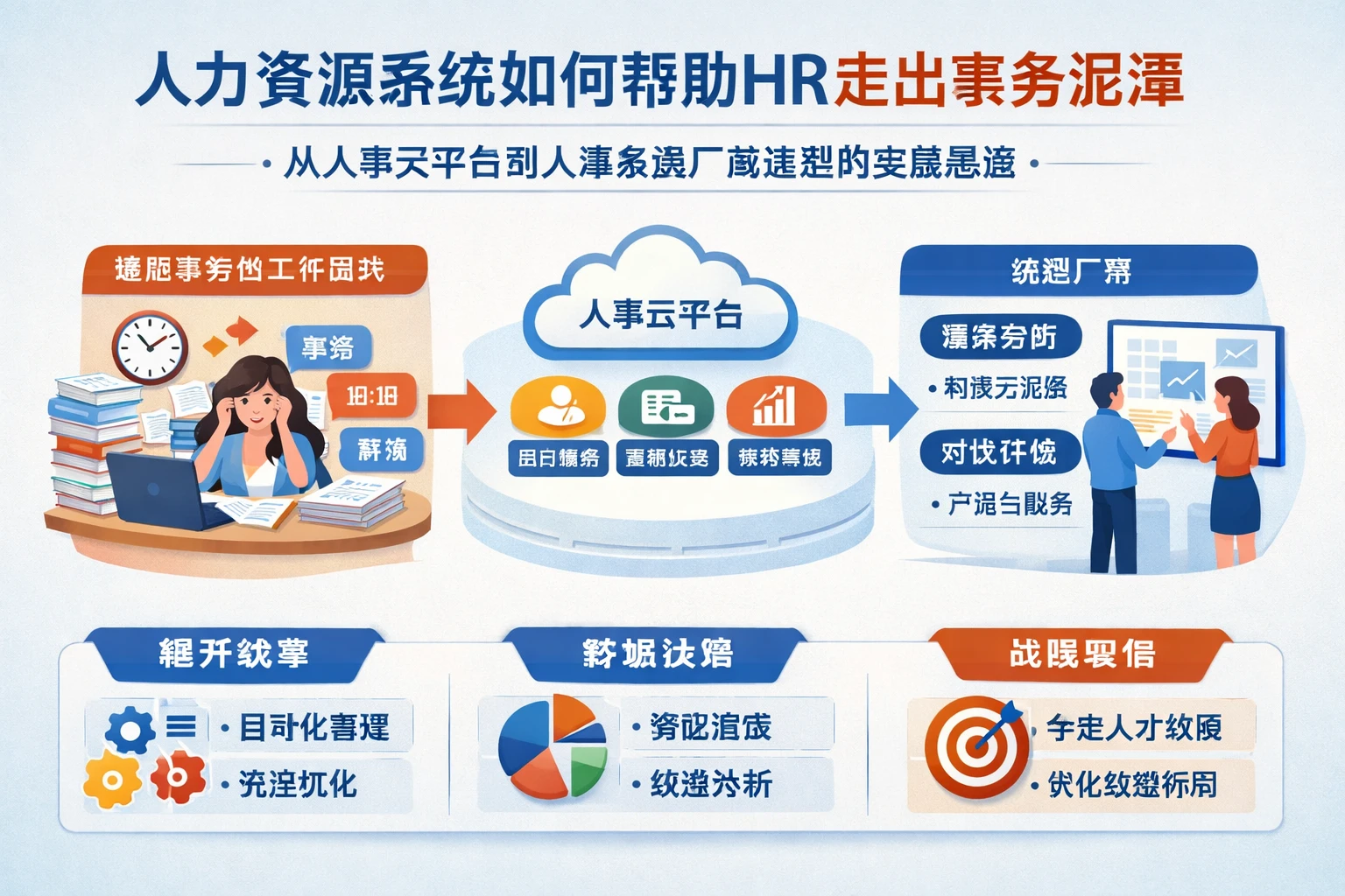 人力资源系统如何帮助HR走出事务泥潭：从人事云平台到人事系统厂商选型的实践思路