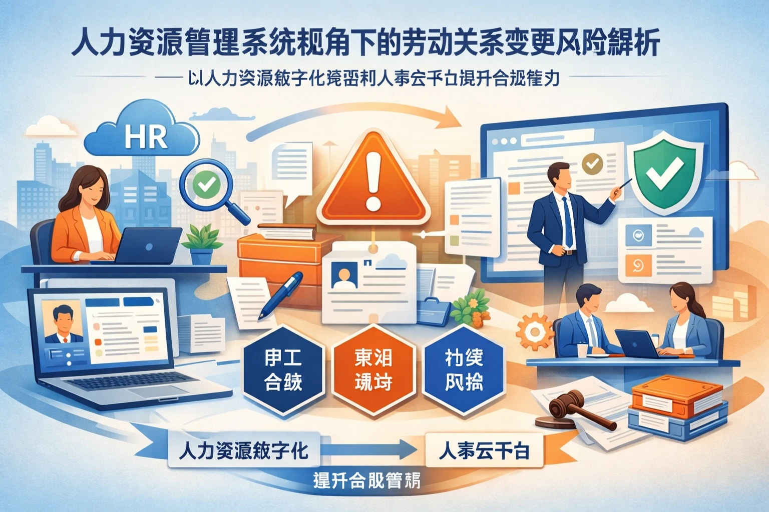 人力资源管理系统视角下的劳动关系变更风险解析：以人力资源数字化转型和人事云平台提升合规能力
