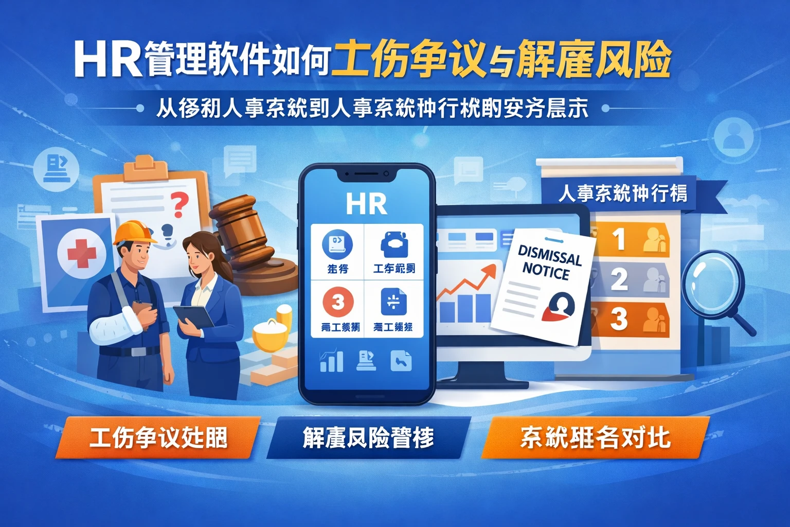 HR管理软件如何应对工伤争议与解雇风险：从移动人事系统到人事系统排行榜的实务启示