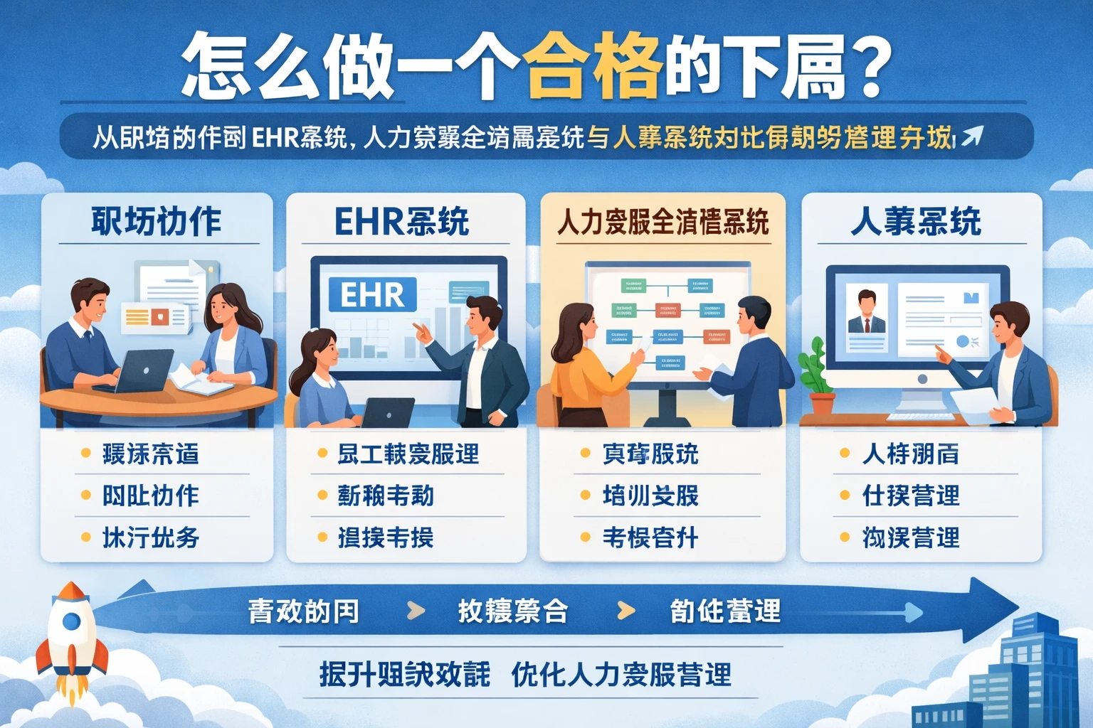 怎么做一个合格的下属?从职场协作到ehr系统、人力资源全流程系统与人事系统对比看组织管理升级