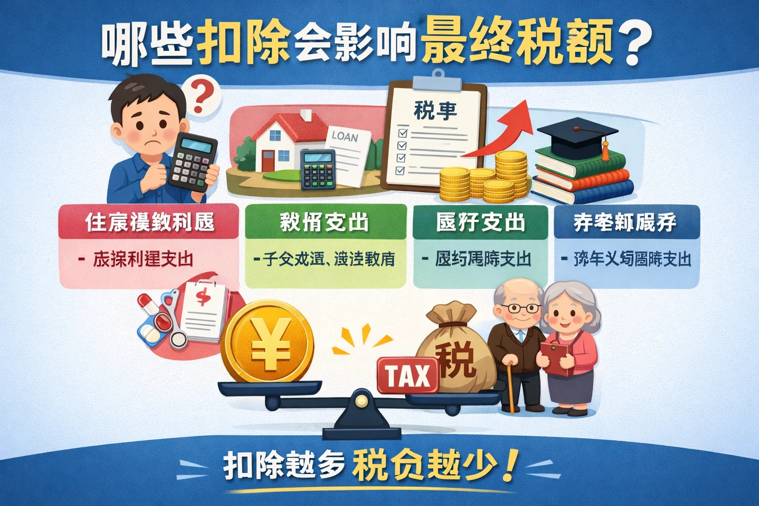 哪些扣除会影响最终税额