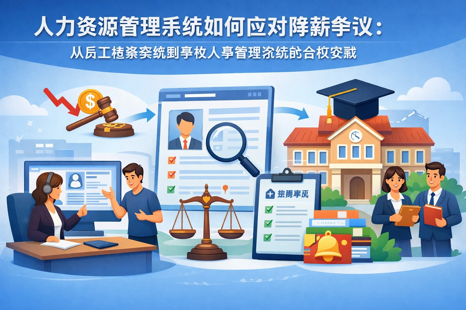 人力资源管理系统如何应对降薪争议：从员工档案系统到学校人事管理系统的合规实践