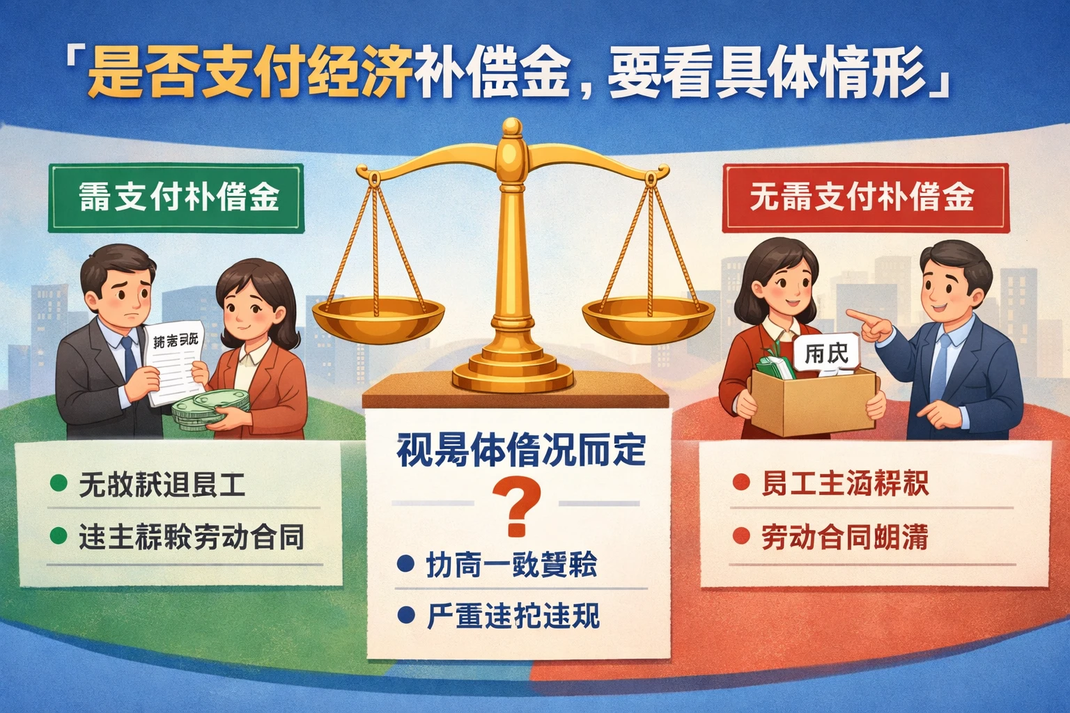 是否支付经济补偿金，要看具体情形