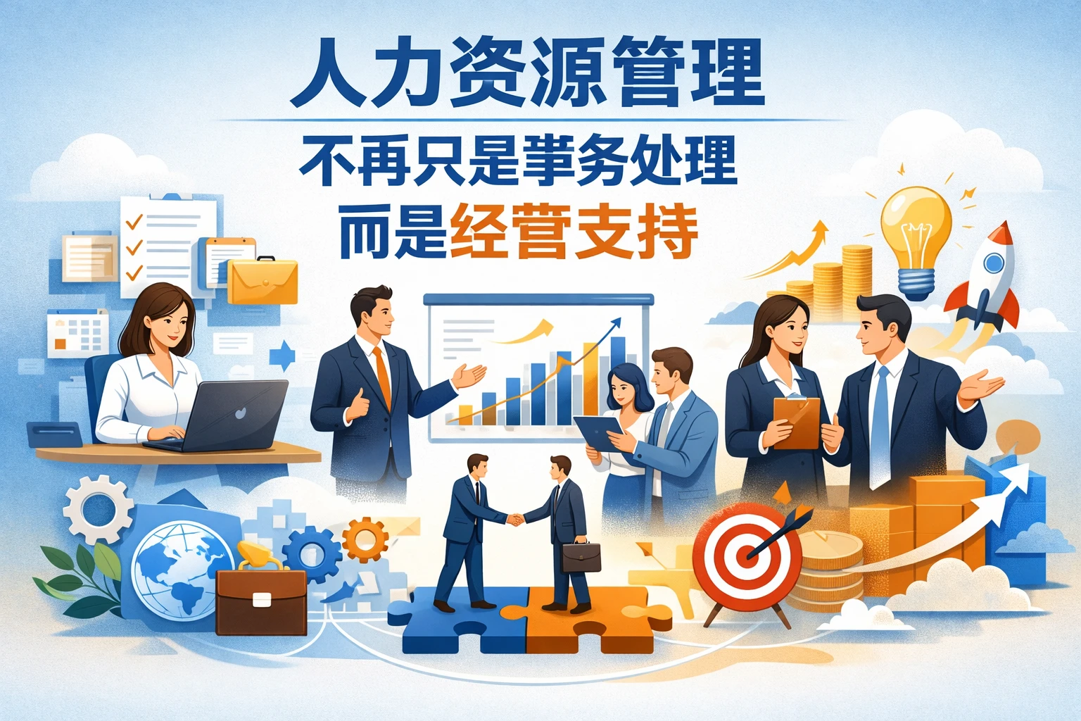 人力资源管理不再只是事务处理,而是经营支持