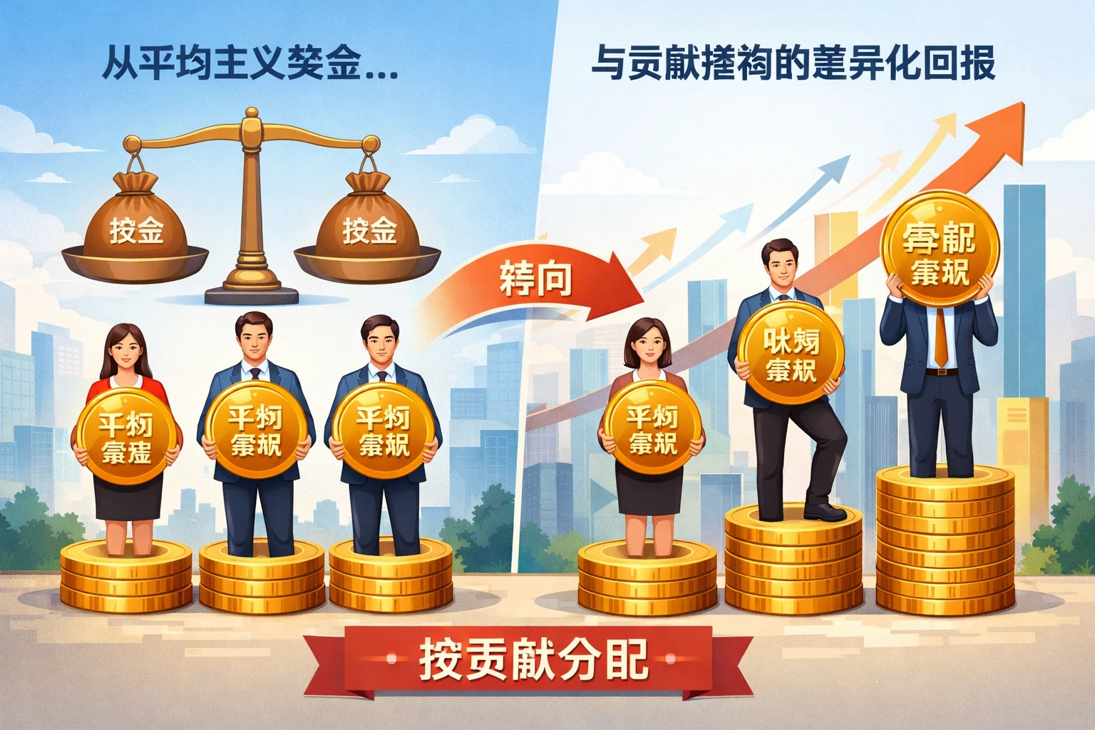 从平均主义奖金，转向与贡献挂钩的差异化回报