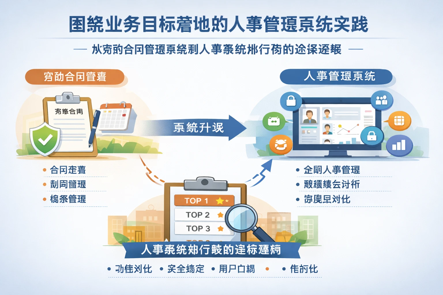 围绕业务目标落地的人事管理系统实践：从劳动合同管理系统到人事系统排行榜的选择逻辑